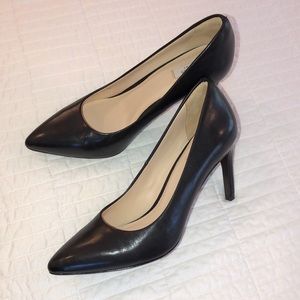 COLE HAAN Zero Grand Black Leather Pumps / Heels